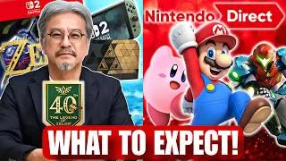 Thumbnail: 2 Nintendo Directs CONFIRMED Next Week! Zelda 40th + General! Here's What to Expect!
