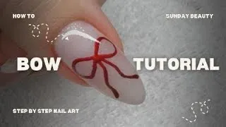 Thumbnail: Easy Bow Ribbon Nail Art 🎀 with Chrome - With Voiceover