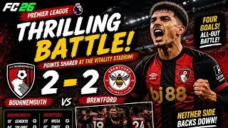 Thumbnail: THRILLING 2-2 BATTLE! 🔥 Bournemouth vs Brentford | FC 26 Career Mode
