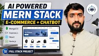 Thumbnail: AI Powered MERN Stack E-Commerce Website with Chatbot | Final Year Project  | Full Stack Project