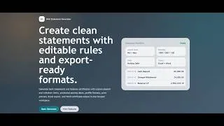 Thumbnail: Statement Generator Web App (Educational Purpose only)