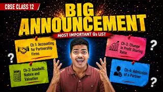 Thumbnail: BIG ANNOUNCEMENT | MY SPECIAL BOOK FOR CLASS 12 ACCOUNTS LAUNCHED | 2026- 2027