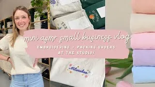 Thumbnail: Mini ASMR Studio Vlog | A Day Running My Small Embroidery Business!