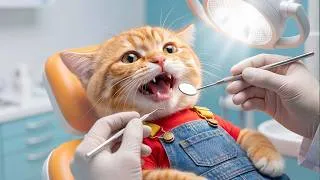 Thumbnail: 😱🐱 TOO MUCH CANDY?! Ginger Kitten Painful Toothache Turns Into a Life Lesson 🦷💔