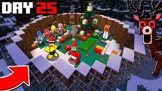 Thumbnail: 99 Nights in the CHRISTMAS Forest In Minecraft🔦