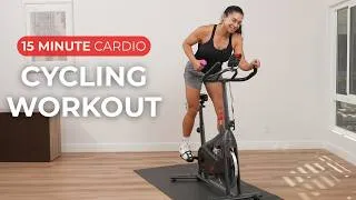 Thumbnail: 15 Minute Indoor Cycling & Strength Workout | Full Body Spin with Dumbbells