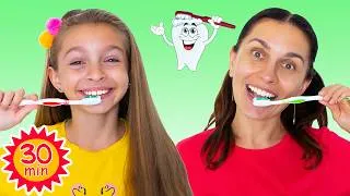 Thumbnail: Brush Your Teeth + More | Sunny Kids Songs & Nursery Rhymes