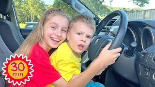 Thumbnail: Sunny Kids We are in the car and other kids songs | Nursery Rhymes & Children Songs