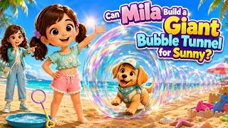 Thumbnail: Can Mila Build a Giant Bubble Tunnel for Sunny?