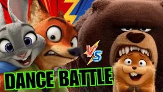 Thumbnail: Zootopia vs Hoppers Dance Battle! 🐰🦫 Kids Brain Break Exercise Game | 8 Rounds + Mini Games