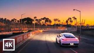 Thumbnail: Driving Los Angeles Sunset 4K - Long Beach to San Pedro Coastal Drive