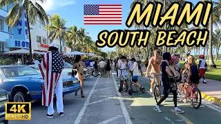 Thumbnail: Miami Ocean Drive 4th of July 2026 Evening Walk | South Beach 4K