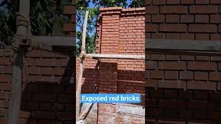 Thumbnail: Exposed red bricks design  #shorts