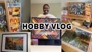 Thumbnail: hobby vlog: home decor, diamond paintings and puzzles