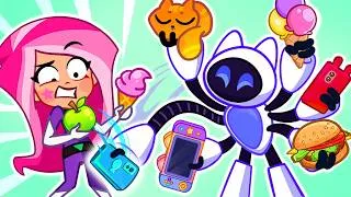 Thumbnail: Robo & Game Adventures 🤖 Robo Helper, Ice Cream Vending Machine Disaster, Body Puzzle Dad