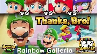 Thumbnail: Super Mario Party Jamboree TV Luigi vs Daisy vs Mario vs Waluigi in Rainbow Galleria