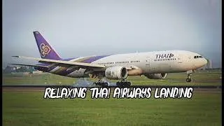 Thumbnail: Thai Airways Landing Music ✈️🎶 #AviationMusic #RelaxingSounds #PlaneMusic #music