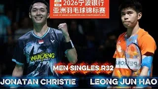 Thumbnail: JOJO MENGAMUK! Jonatan Christie vs Leong Jun Hao | Badminton Asia Championships 2026