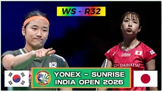 Thumbnail: 안세영 vs 오쿠ฮาราร 노조미 | 2026 인도 오픈 배드민턴 32강 하이라이트