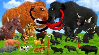 Thumbnail: CENOZOIC BEASTS VS Shadow Itself Mammals Size Animal Epic Battle Animal Revolt Battle Simulator