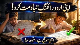 Thumbnail: Urdu Calligraphy for Beginners | how to improve urdu handwriting | urdu writing practice 