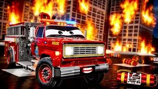 Thumbnail: INSANE RESCUE MISSION 😱 | Police Cars, Ambulances & Fire Trucks Save Cars from Collapsed Building