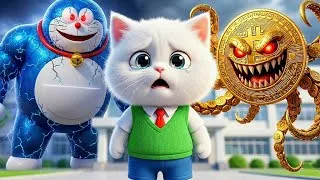 Thumbnail: Bitcoin Aur Doraemon Chiku Ke School Aaye 😱 | Dark Fantasy 