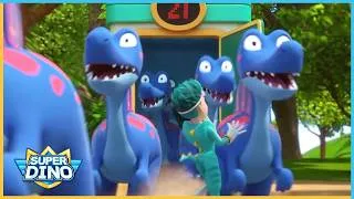Thumbnail: Chaos With Dino Clones | Superdino | 55' Compilation | Dinosaurs for kids 🦖🦕