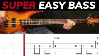 Thumbnail: I've Gotta Get A Message To You - Bee Gees | BEGINNERS BASS | Scrolling Tabs