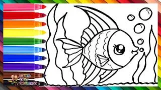 Thumbnail: Draw And Color A Cute Fish 🐠🌈 Drawings For Kids