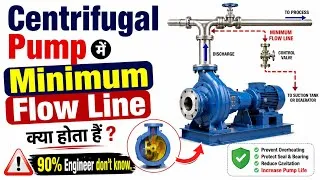 Thumbnail: Centrifugal Pump Minimum Flow Line Explained | क्या है और क्यों ज़रूरी है?