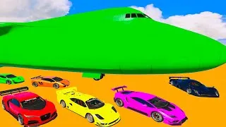 Thumbnail: Transporte de Supercarros no Maior Avião com o Homem-Aranha | Cars on Biggest Plane - GTA 5