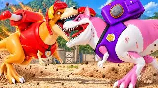 Thumbnail: Spider-Man T-Rex and Hulk Dinosaur Color Pack with Brachiosaurus in Jurassic World Evolution 3