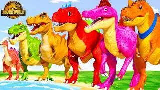 Thumbnail: Spider-Man T-Rex and Hulk Dinosaur Color Pack with Brachiosaurus in Jurassic World Evolution 2