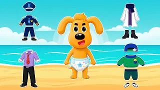 Thumbnail: Sheriff Labrador and Friends Color Learning, Shape Matching & Dress Up Play