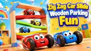 Thumbnail: Zig Zag Car Slide | Wooden Parking Fun