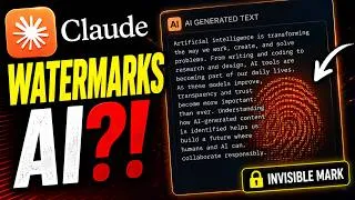 Thumbnail: Claude Watermarks AI