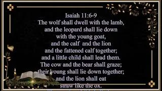 Thumbnail: Isaiah 11:6-9 The Wolf Shall Dwell With the Lamb #bibleverses #bibleverse #isaiah #prophecy