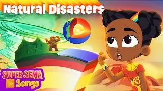 Thumbnail: Super Sema's Earth Science 🌋 4 Major Natural Disasters - Rap Battle