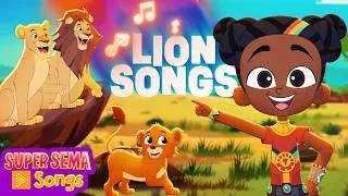 Thumbnail: The Lions Are Coming 🎶 Super Sema’s Best Lion Songs for Kids