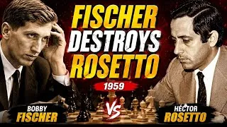 Thumbnail: Bobby Fischer vs Héctor Rossetto (1959) ♟️ Legendary Chess Masterpiece ⚔️🔥 | @supershot_chess 
