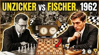 Thumbnail: Bobby Fischer's Positional Masterpiece vs Wolfgang Unzicker (1962) ♟️🔥 | @supershot_chess 