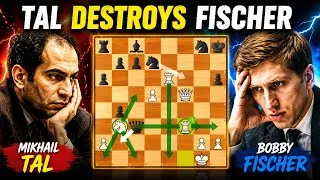 Thumbnail: Mikhail Tal vs Bobby Fischer (1959) ♟️ The Magician Defeats Fischer! 💥 | @supershot_chess 