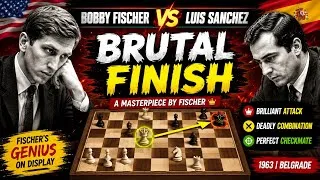 Thumbnail: Bobby Fischer vs Luis Sanchez (1963) 🔥 Brilliant Attack & Crushing Finish | @supershot_chess 
