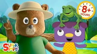 Thumbnail: All-Day Great Outdoors Songs for Kids 🌳 | Animals, Rainbows + More! | Super Simple Live