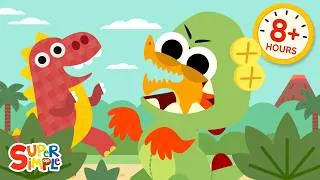 Thumbnail: All-Day Big & Small Animal Songs for Kids | Dinosaurs, ducks, elephants & more! | Super Simple Live