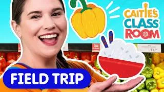 Thumbnail: Let's Go to the Grocery Store! 🛒 | First Experiences for Kids! Food Shopping | Super Simple Play