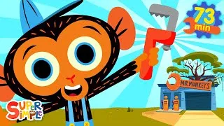 Thumbnail: Best Of Mr. Monkey, Monkey Mechanic | Cartoon Show For Kids