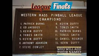Thumbnail: WHO WILL WIN? Western Mass Pinball League Season 14 Semifinals and Finals