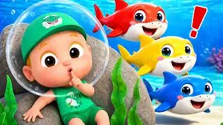 Thumbnail: Baby Shark 🦈| Learn Colors with Baby Sharks  | Super Sumo Nursery Rhymes & Kids Songs